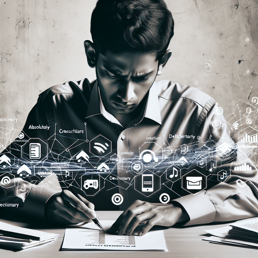 Personne faisant une liste d'abonnements, avec des icônes de services de streaming, d'applications et de livraison.