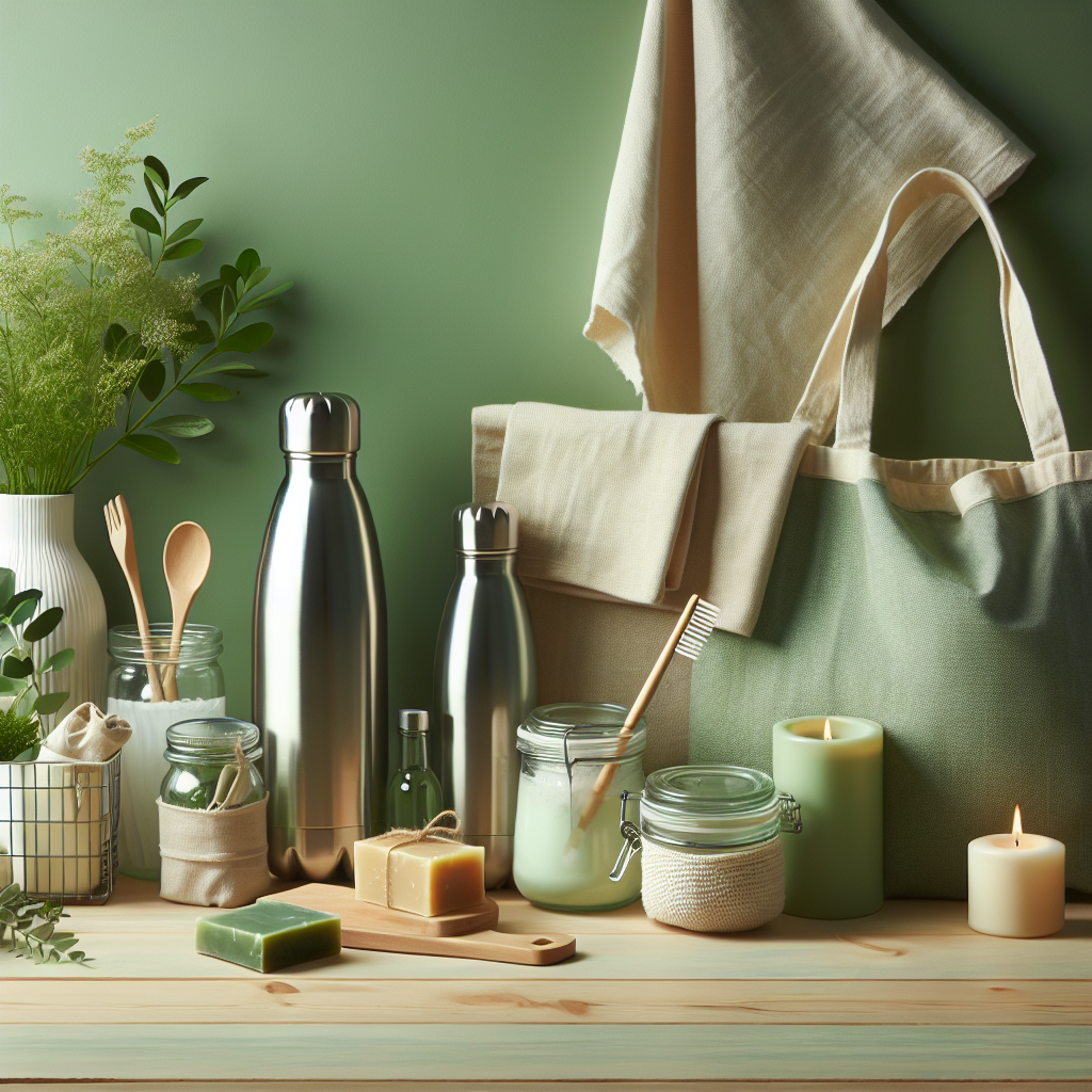 Mode de vie frugal et écoresponsable avec des objets réutilisables et des produits faits maison